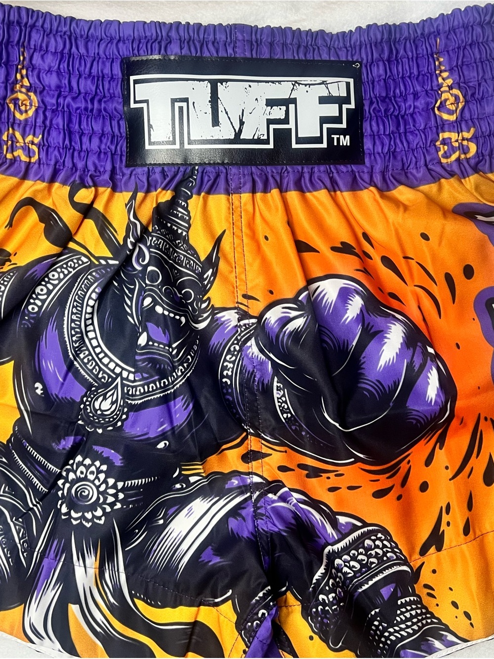 TUFF Sport The Amethyst King Muay Thai Boxing Shorts L NWT Thailand MMA